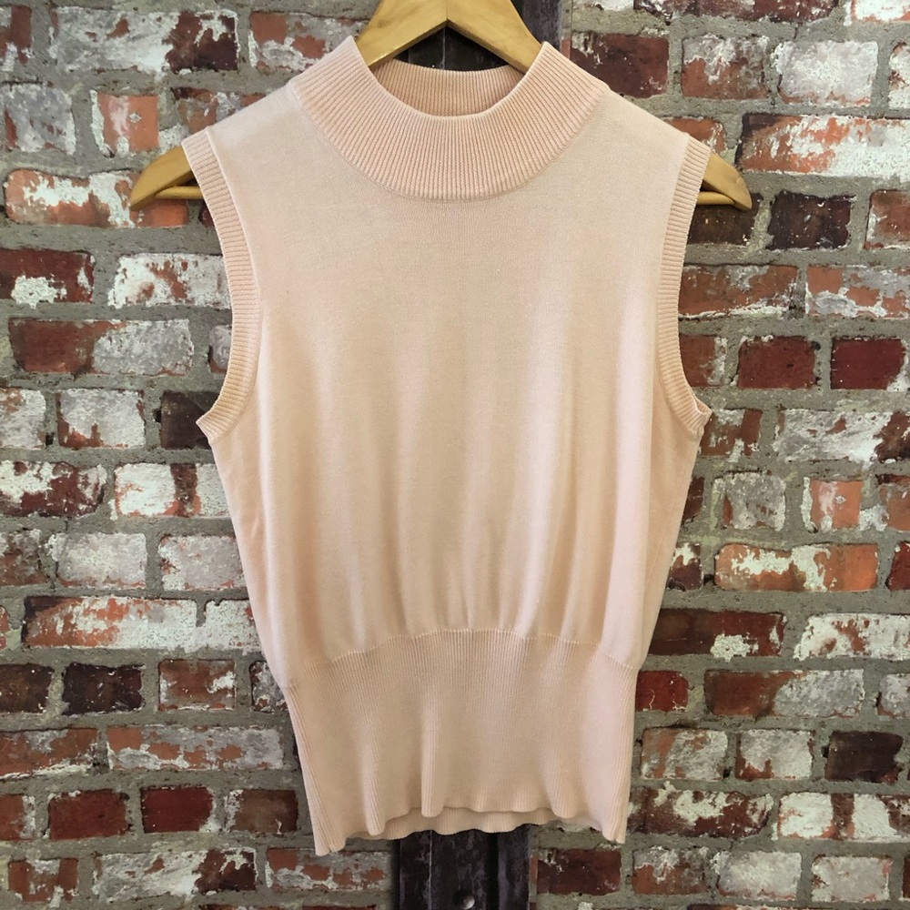 [Hillard & Hanson] Mock turtleneck Sleeveless 🌸